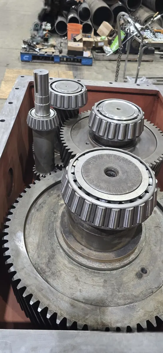 B — Refurbished gear close-up